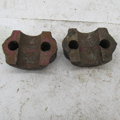 Pair of Vintage Triumph BSA Early Pre Unit Front Axle Fork Covers Clam