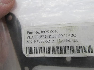 S&S Cycle NOS Harley Cam Bearing Plate 0925-0046 33-5212