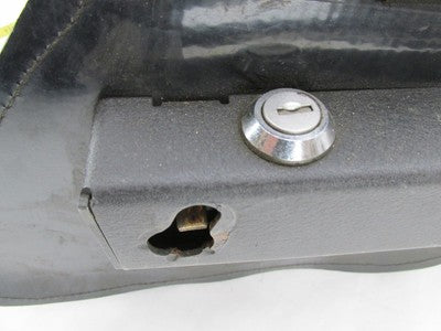 The Leatherworks Harley Black Left Side Single Lockable Saddlebag 19x1