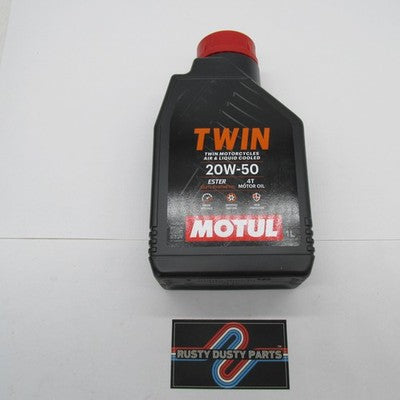 Motul Twin 20W-50 100% Synthetic 4T Motor Oil (1 Liter) 108061