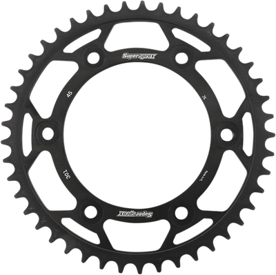Supersprox Rear Steel Sprocket 45T Black RFE-301-45-BLK