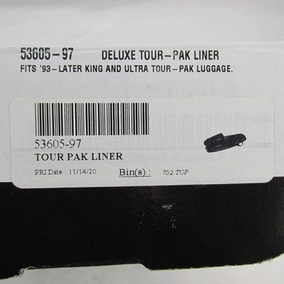 Harley Davidson Genuine NOS NIB Deluxe Tour Pak Travel Liner Travel Ba