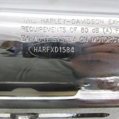 Harley Davidson 1pc Chrome Exhaust Muffler Silencer Slip-Ons 07+ DYNA