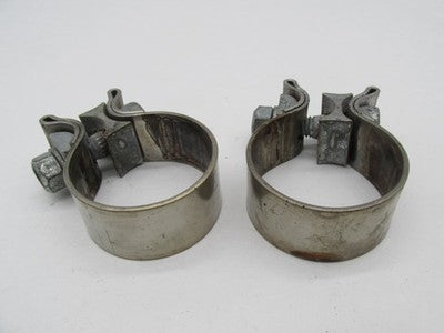 Pair of Harley Davidson Genuine 1.75" Exhaust Muffler Clamps
