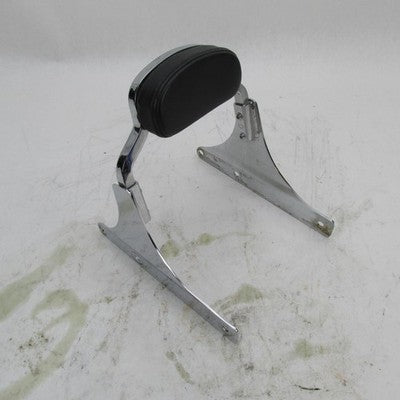 Harley OEM Softail Chrome Short Rail Mini Sissy Bar Backrest Pad Assem