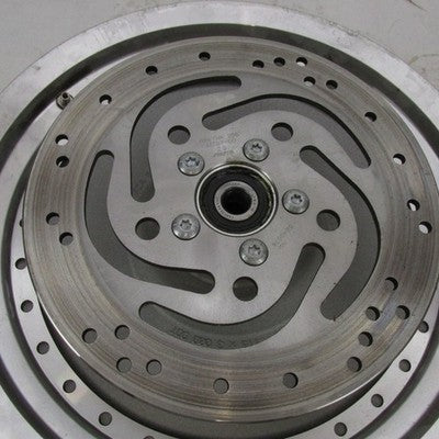 Harley OEM Fat Boy 16x3x3/4" Solid Disc Rear Wheel w/ Pulley & Rotor 4