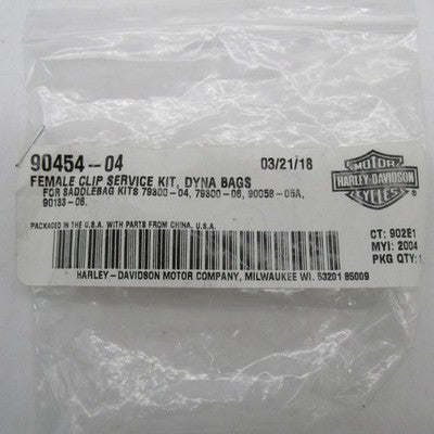 Harley-Davidson OEM NOS Dyna Saddlebag Female Clip Service Kit 90454-0