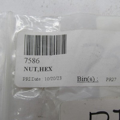 Lot of 20 Harley-Davidson OEM NOS Hex Nuts 7586