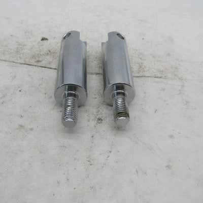 Pair of Chrome Footpeg 3.75" Extension Adapter Clevis Male Mounts for