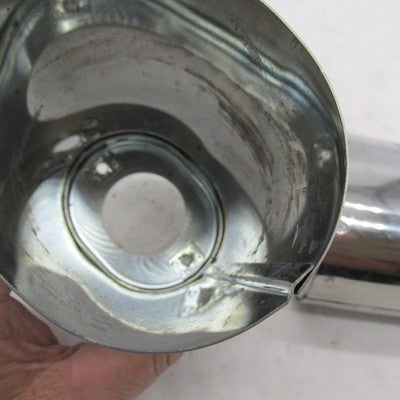 Pair of Harley Davidson OEM Chrome Cow Bells Upper Fork Slider Covers