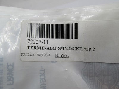 Lot of 5 Harley-Davidson OEM NOS 1.5mm Socket Terminal 18-20 AWG 72227