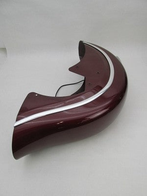 Indian Genuine OEM Front Fender Maroon Chrome Headlamp & Tips Accent 1
