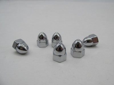 Lot of 6 Harley-Davidson Genuine NOS Chrome Acorn Nuts 31589-80