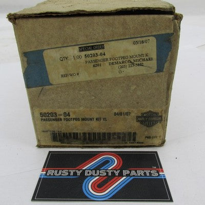 Genuine Harley-Davidson OEM NOS XL Passenger Footpeg Mount Kit 50203-0