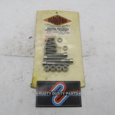 Diamond 82-95 Harley BT XL Handlebar Instrument Bolt Kit *Incomplete*