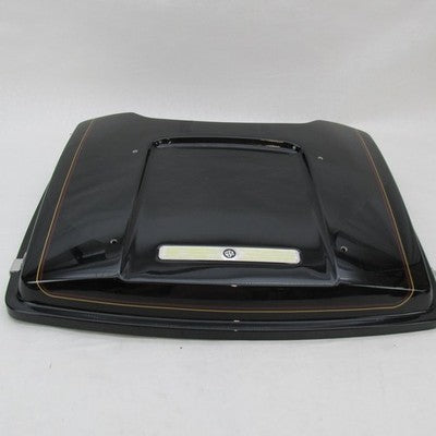 Harley OEM Tour-Pak Luggage Lid Black w/ Burgundy & Gold Pinstripes 79