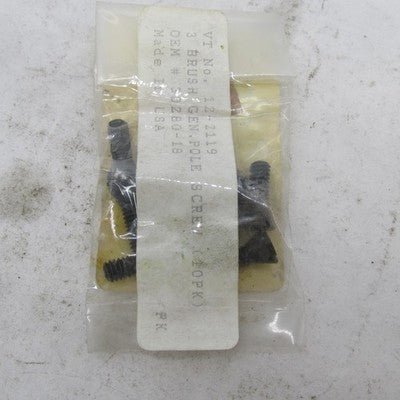 Lot of 6 Harley Davidson Genuine NOS 3 Brush Generator Screws 1918-195