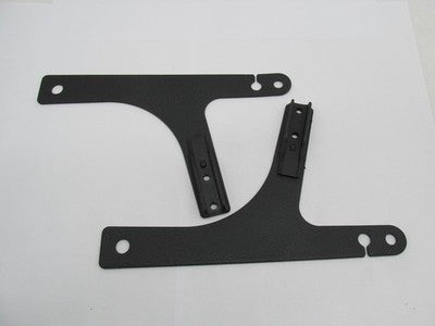 Harley Davidson Genuine NOS Pair Side Plate Kit Black Wrinkle Dyna 524