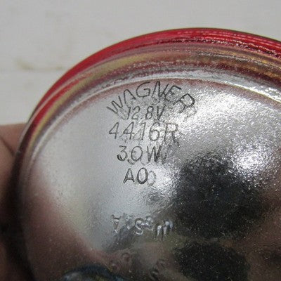 Vintage Harley Davidson OEM Single 12v Red Lens Pursuit and Spot Lamp
