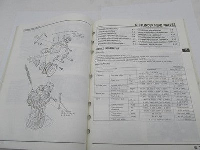 Honda Official Factory 1986-1987 TLR200 Reflex Service Shop Manual Boo