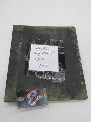 Honda Official Factory 1978 PA50 Motorcycle Service Shop Manual Book