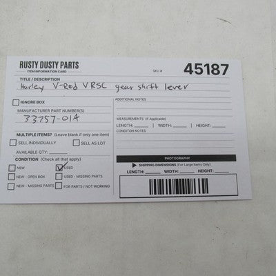 Harley Davidson OEM V-Rod VRSC Gear Shift Lever 33757-01A