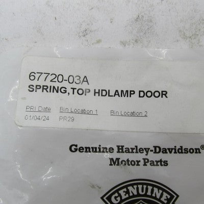 Harley-Davidson OEM Touring Headlamp Door Top Spring 67720-03A
