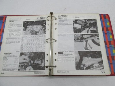 Honda Official Factory 1979-1981 CB400A Shop Service Manual Binder