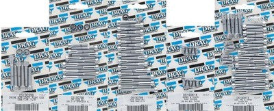 Drag Specialties Chrome Socket-Head CAM/Primary Cover Bolt Set Knurled DS-190750