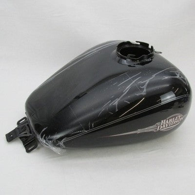 New Harley OEM 09-13 Touring FLHTC Fuel Tank Vivid Black Pinstripe 613