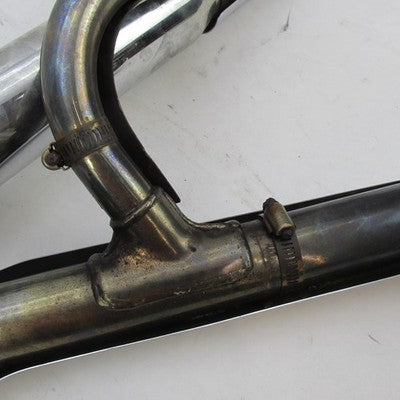 Harley Stock Softail or Dyna Chrome Exhaust System & Python Slash-Cut