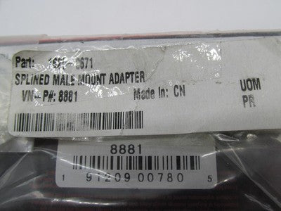 Kuryakyn NOS Harley Davidson Male Chrome Footpeg Splined Adapters 8881