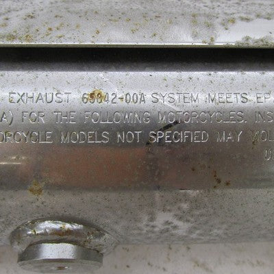 Harley Davidson OEM Chrome Single Stock Exhaust Slip On Muffler 65842-