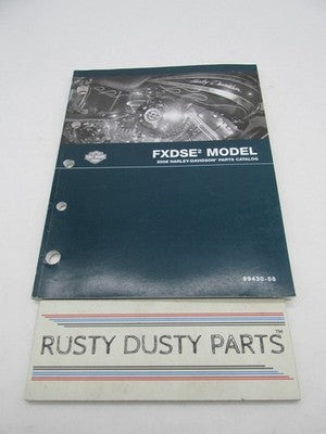 Harley-Davidson Official Factory 2008 FXDSE2 Model Parts Catalog 99430-08