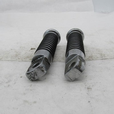 Pair of Harley Davidson OEM Chrome Rubber O-Ring Passenger Footpegs 49