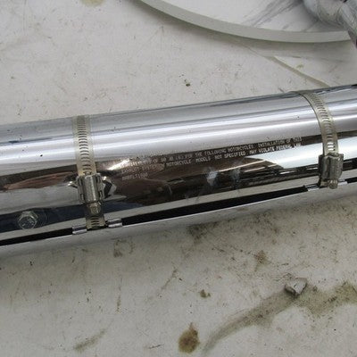 Harley Davidson OEM Pair of CVO Chrome Exhaust Mufflers 65594-11 (R) 6