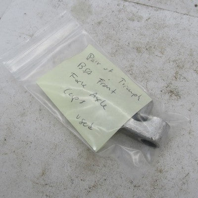 Pair of Triumph BSA Genuine Front Fork Axle Caps Fork Plugs