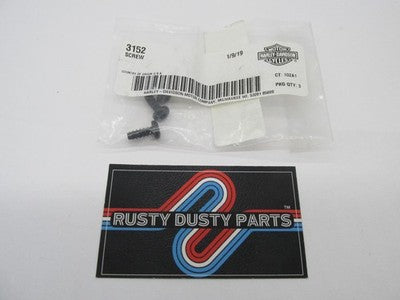 Lot of 3 Harley-Davidson OEM NOS Black Pan Head Torx Screws 3152