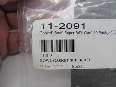 S&S Cycle NOS Super B/D Carburetor Float Bowl Gasket 10 Pack 11-2091