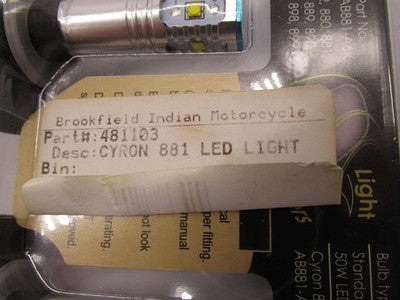 Cyron NEW Motorcycle LED Motorcycle Driving Lamp Bulbs 881 AB881-A6K