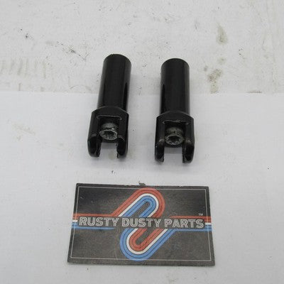 Pair of Harley Davidson Genuine BLK Footpeg Mount Clevises Extenders w