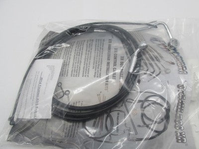 Magnum NOS Harley XR Stainless Upper Brake Line, Black 1741-4831 | SBC