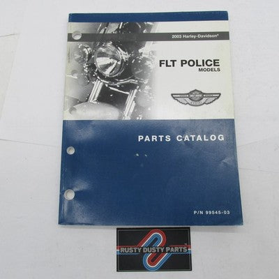 Harley-Davidson Official Factory 2003 FLT Police Models Parts Catalog