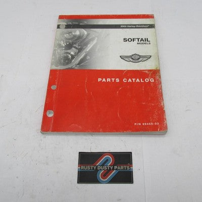 Harley Davidson Official Factory 2003 Softail Models Parts Catalog 994