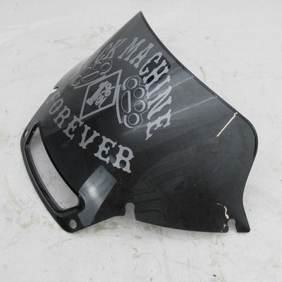 Harley Davidson OEM Low Rider Smoked Windshield "ROCK MACHINE FOREVER"