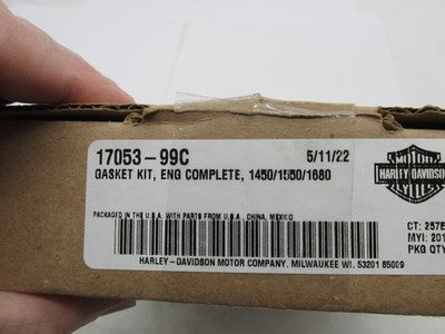 Harley-Davidson OEM NOS Complete Engine Gasket Kit 17053-99C