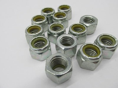 Lot of 13 Harley-Davidson NOS 1/2"-13 x 19/32" x 3/4" Hex Nylon Lock N