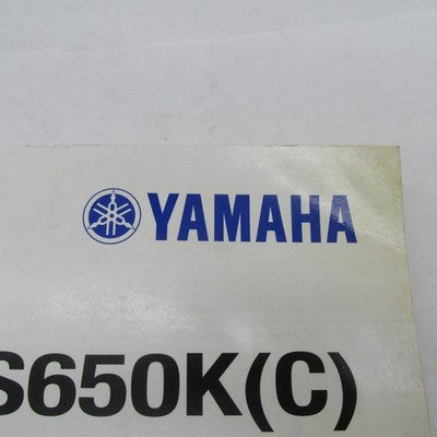 Yamaha OEM XVS650K(C) XVS650AK(C) Service Manual LIT-11616-11-16 LIT-1