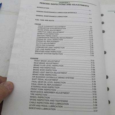 Yamaha OEM XVS650K(C) XVS650AK(C) Service Manual LIT-11616-11-16 LIT-1