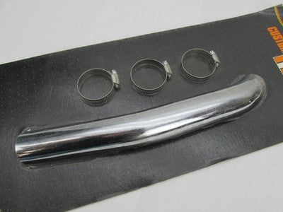 Custom Chrome Harley Front Heat Shield for Dyno Power Stagger Exhaust